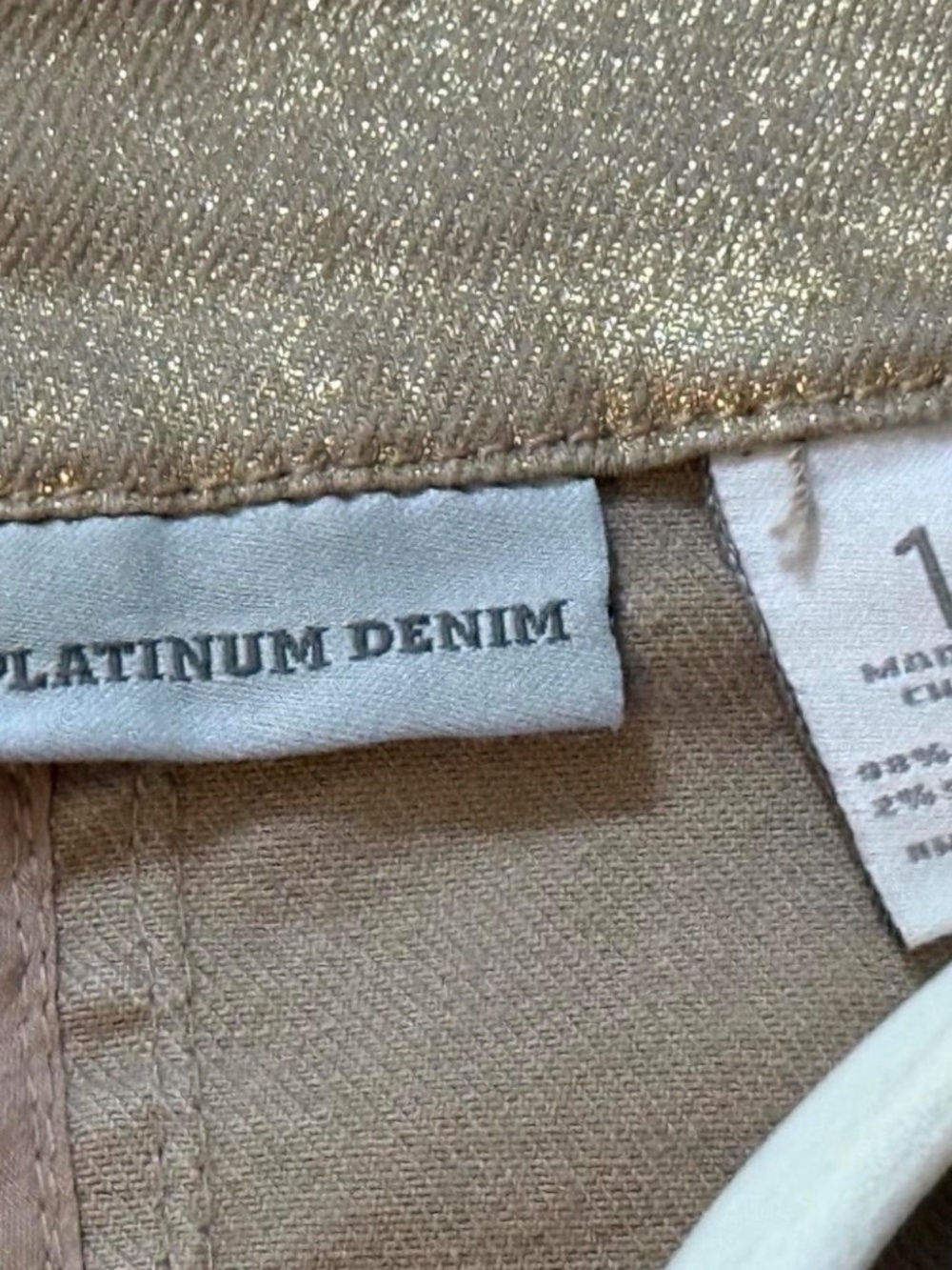 Chico's Platinum Denim Jacket (1 - S/M) - Picture 5 of 9